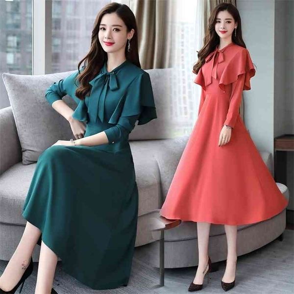 autumn style women's pure color korean with long sleeves and big swing mid-length dress 210416, Black;gray
autumn style women's pure color korean with long sleeves and big swing mid-length dress 210416, Black;gray
