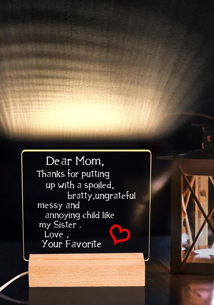creative night light high-quality acrylic warm anticorrosive wooden material desk lamp with usb line gift for mother's day frames
creative night light high-quality acrylic warm anticorrosive wooden material desk lamp with usb line gift for mother's day frames