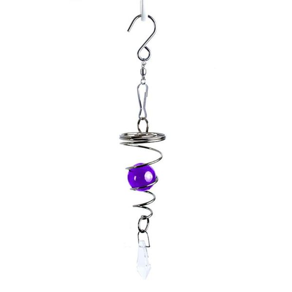 decorative objects & figurines crystal ball gazing spiral tail wind spinner stabilizer indoor outdoor garden hanging decoration with swivel
decorative objects & figurines crystal ball gazing spiral tail wind spinner stabilizer indoor outdoor garden hanging decoration with swivel