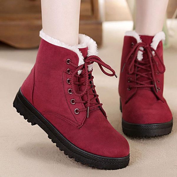 boots warm fur plush insole ankle women shoes lace-up winter woman snow 2021 classic heels suede, Black
boots warm fur plush insole ankle women shoes lace-up winter woman snow 2021 classic heels suede, Black