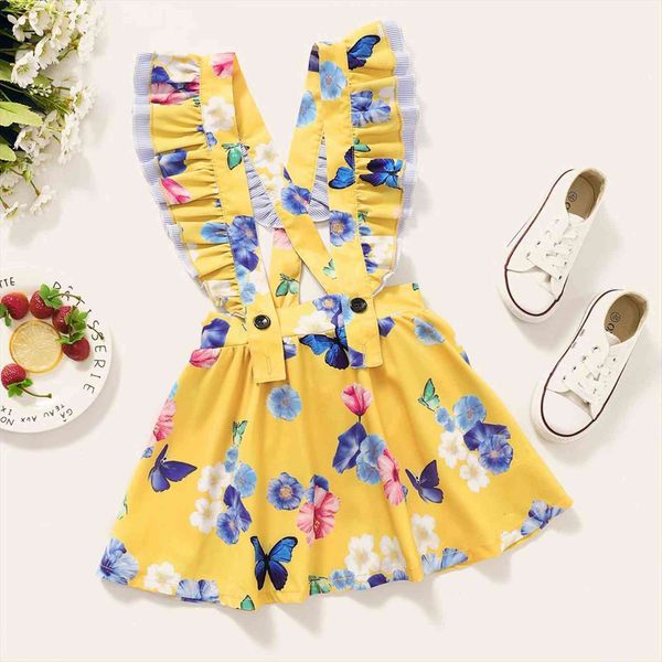 kids baby girls fly sleeve girl dress flower holeruched toddler casual bow strap knee length children costumes 1 6y, Red;yellow
kids baby girls fly sleeve girl dress flower holeruched toddler casual bow strap knee length children costumes 1 6y, Red;yellow
