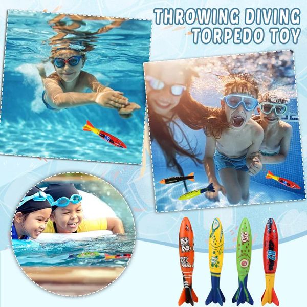 pool & accessories 4pc torpedo toy underwater plastic throwing diving toys swimming training summer jouets de piscine
pool & accessories 4pc torpedo toy underwater plastic throwing diving toys swimming training summer jouets de piscine