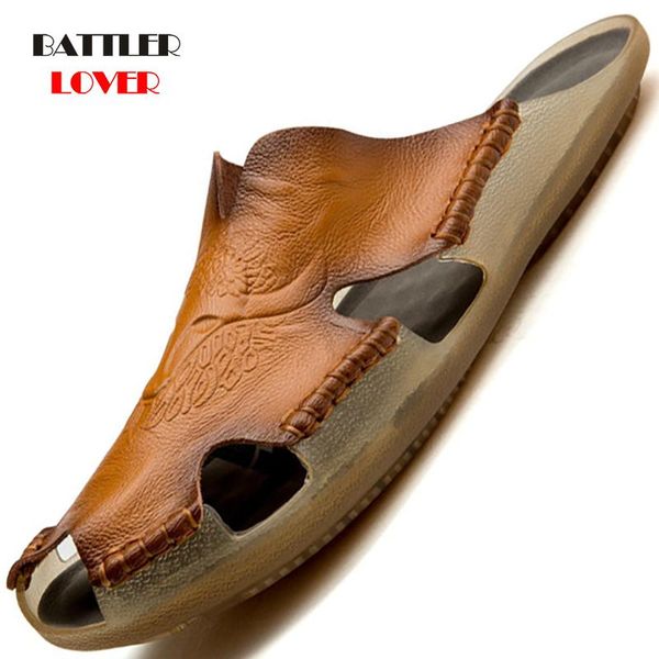 slippers size 38-48 summer men hollow out breathable beach sandals shoes male casual flats flip flops genuine leather footwear, Black
slippers size 38-48 summer men hollow out breathable beach sandals shoes male casual flats flip flops genuine leather footwear, Black