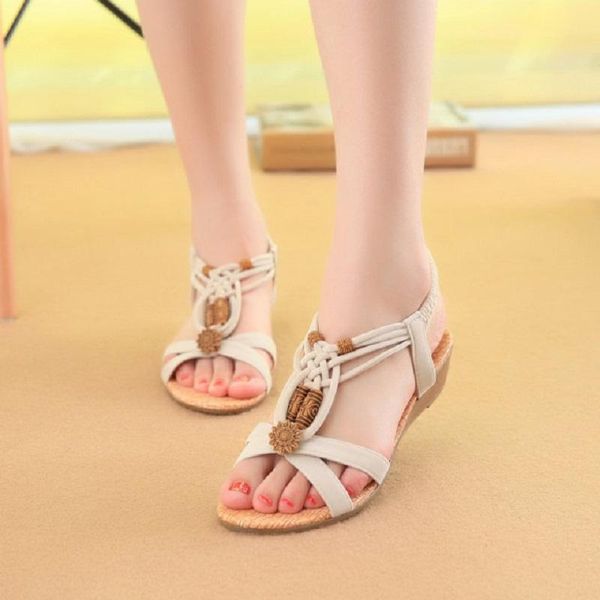 sandals women's summer flat bottom beaded open toe ethnic party beach comfortable wear resistant large size 35-42, Black
sandals women's summer flat bottom beaded open toe ethnic party beach comfortable wear resistant large size 35-42, Black