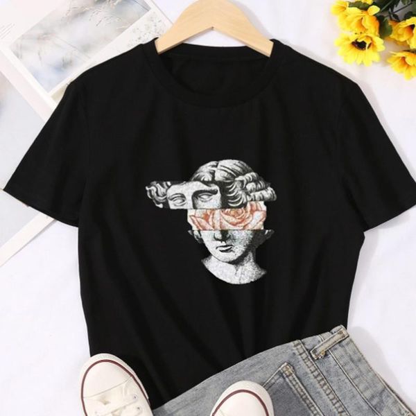 women's t-shirt hillbilly women graphic sculpture fashion harajuku print tshirts ladies casual o neck female clothing summer femme, White
women's t-shirt hillbilly women graphic sculpture fashion harajuku print tshirts ladies casual o neck female clothing summer femme, White