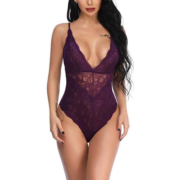 bras sets one-piece lace lingerie erotic costumes women's transparent underwear nightwear female temptation jumpsuit, Red;black
bras sets one-piece lace lingerie erotic costumes women's transparent underwear nightwear female temptation jumpsuit, Red;black