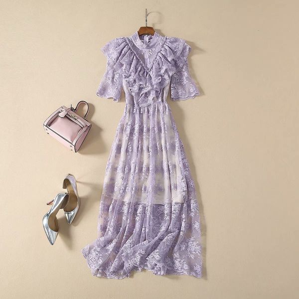 casual dresses spring for european and american women's wear five-quarter sleeve stand collar fashionable lace dress with flecks 30n9, Black;gray
casual dresses spring for european and american women's wear five-quarter sleeve stand collar fashionable lace dress with flecks 30n9, Black;gray
