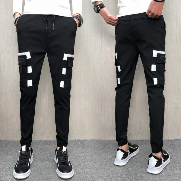 men's pants man autumn winter 2021 self-cultivation leisure time sociology guy trouserstrend male streetwear hip hop pant hombres, Black
men's pants man autumn winter 2021 self-cultivation leisure time sociology guy trouserstrend male streetwear hip hop pant hombres, Black