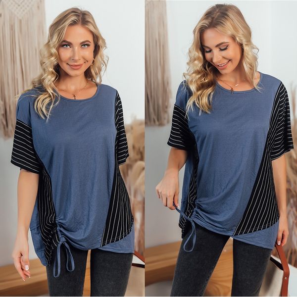 women's real shooting t-shirt color matching stripe women's slim fit t-shirt short sleeve t-shirt top, White
women's real shooting t-shirt color matching stripe women's slim fit t-shirt short sleeve t-shirt top, White