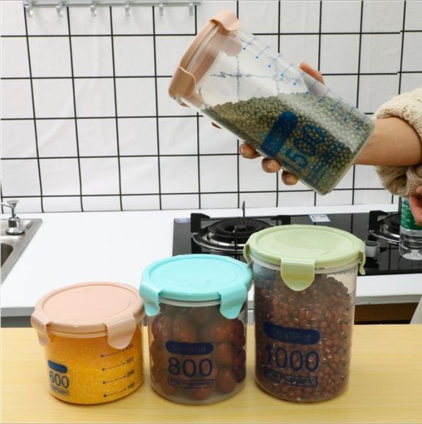 storage bottles & jars household transparent sealed plastic food jar kitchen grains box distribution
storage bottles & jars household transparent sealed plastic food jar kitchen grains box distribution