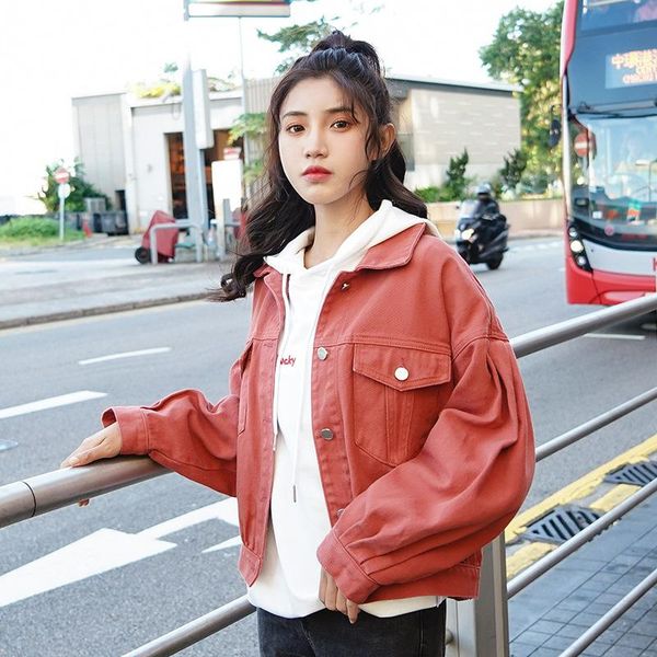 women's jackets women casual spring autumn denim loose short coat big pocket overcoat jacket arrival size, Black;brown
women's jackets women casual spring autumn denim loose short coat big pocket overcoat jacket arrival size, Black;brown