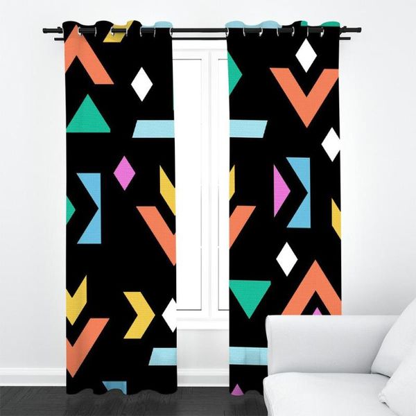 curtain & drapes modern colorful geometric pattern black background polyester fabric curtains for living room bedroom blackout decor sets
curtain & drapes modern colorful geometric pattern black background polyester fabric curtains for living room bedroom blackout decor sets