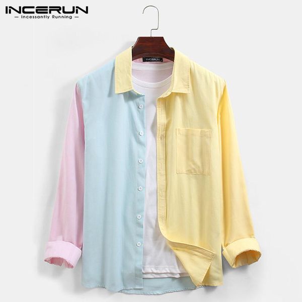 autumn patchwork long sleeve lapel camisa incerun men stitching color shirts man leisure buttons chemise breathable blusas s-3xl men's, White;black
autumn patchwork long sleeve lapel camisa incerun men stitching color shirts man leisure buttons chemise breathable blusas s-3xl men's, White;black