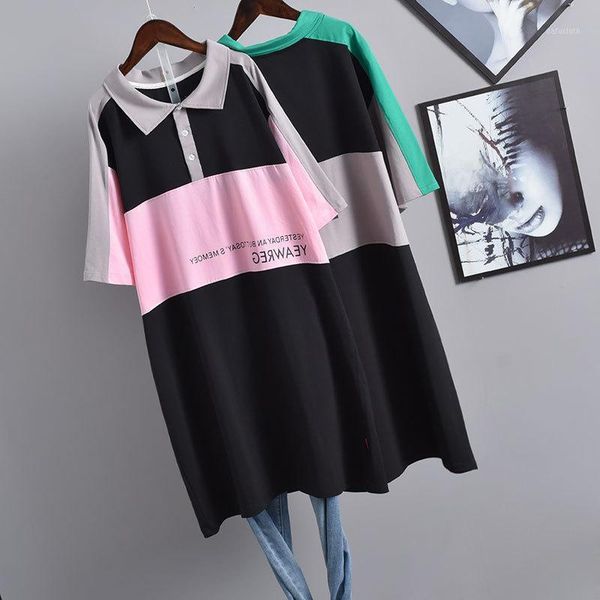 2021summer korean women plus size loose slim short-sleeved t-shirt skirt casual fashion contrast color women's, White
2021summer korean women plus size loose slim short-sleeved t-shirt skirt casual fashion contrast color women's, White