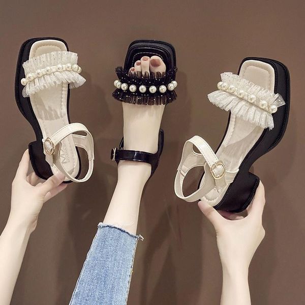 dress shoes roman sandals clogs wedge real leather woman high heels suit female beige open toe muffins shoe 2021 summer gladiator plat, Black
dress shoes roman sandals clogs wedge real leather woman high heels suit female beige open toe muffins shoe 2021 summer gladiator plat, Black