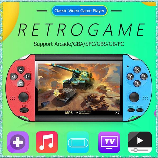 est built-in 10,000 games, 8gb 5.1 inch handheld game players player video fm camera portable console x7
est built-in 10,000 games, 8gb 5.1 inch handheld game players player video fm camera portable console x7
