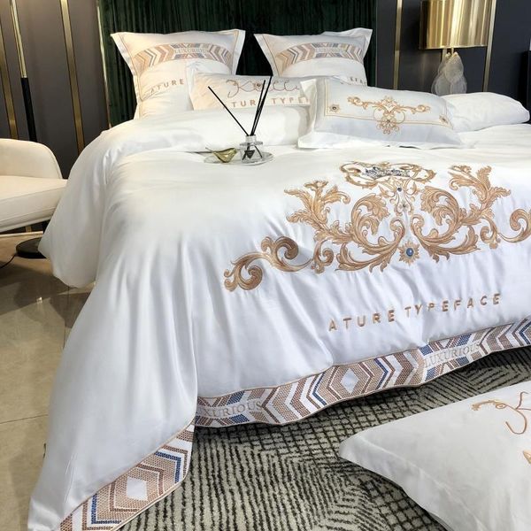 bedding sets luxury european 4 pieces set comforter duvet cover deep pocket fitted sheet, flat pillow cases
bedding sets luxury european 4 pieces set comforter duvet cover deep pocket fitted sheet, flat pillow cases