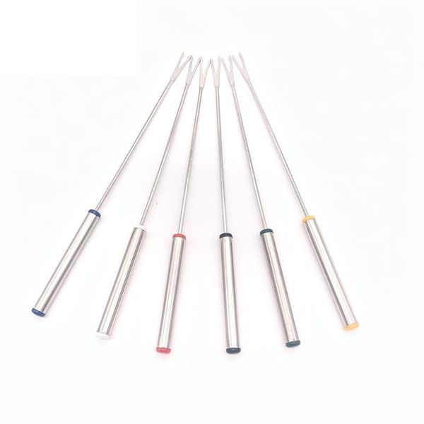 forks 6pcs stainless steel chocolate fork pot cheese fruit dessert bbq fondue melting skewer kitchen tools
forks 6pcs stainless steel chocolate fork pot cheese fruit dessert bbq fondue melting skewer kitchen tools