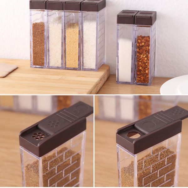 storage bottles & jars 6 pcs condiment box plastic transparent salt pepper fennel tank kitchen quality life finishing container tslm1
storage bottles & jars 6 pcs condiment box plastic transparent salt pepper fennel tank kitchen quality life finishing container tslm1