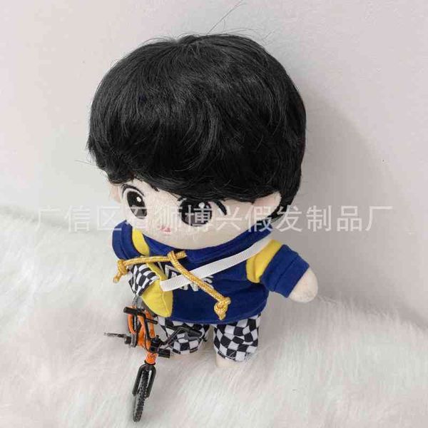 plush 20cm doll star wig black broken bangs can be slanted to match students' hair
plush 20cm doll star wig black broken bangs can be slanted to match students' hair