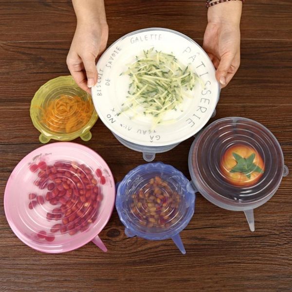 food savers & storage containers 6 pcs/set reusable silicone wrap stretch vacuum wraps seal cover saran lid kitchen organization
food savers & storage containers 6 pcs/set reusable silicone wrap stretch vacuum wraps seal cover saran lid kitchen organization