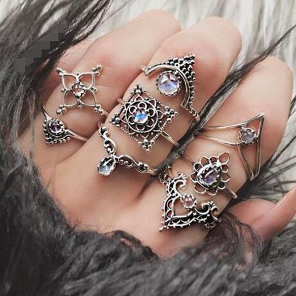 cluster rings 1 set ring finger hoop gift decoration charm jewelry for women lady wedding party ll@17, Golden;silver
cluster rings 1 set ring finger hoop gift decoration charm jewelry for women lady wedding party ll@17, Golden;silver