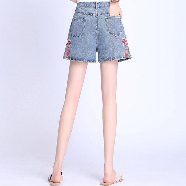 women denim shorts 2021 summer high waist embroidered fashion a-line l xl xxl 3xl 4xl quality women's jeans, Blue
women denim shorts 2021 summer high waist embroidered fashion a-line l xl xxl 3xl 4xl quality women's jeans, Blue