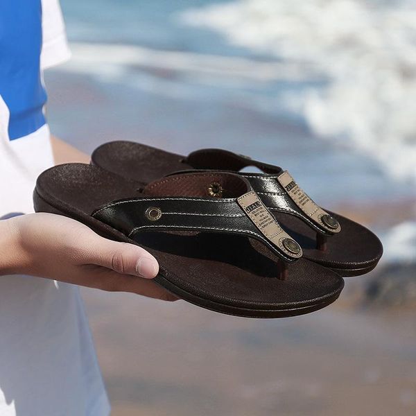 slippers 2021 mens flip flops shoes comfortable flat-heeled solid color casual fashion non-slip outdoor sports beach sandals, Black
slippers 2021 mens flip flops shoes comfortable flat-heeled solid color casual fashion non-slip outdoor sports beach sandals, Black