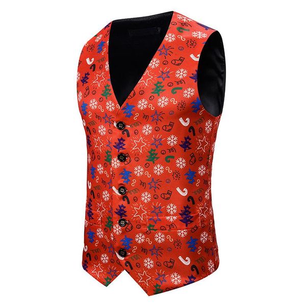 men's vests fashion banquet business tank casual christmas printing waistcoat vest clothing us size s-xxl 2021 red, Black;white
men's vests fashion banquet business tank casual christmas printing waistcoat vest clothing us size s-xxl 2021 red, Black;white