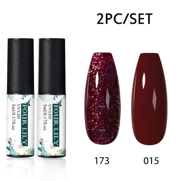 nail gel four lily 5ml 2pcs polish set nude color series led varnish semi permanent uv, Red;pink
nail gel four lily 5ml 2pcs polish set nude color series led varnish semi permanent uv, Red;pink