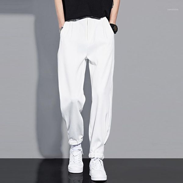 men's pants summer light casual korean trend ice silk versatile straight tube loose 9-point bunched white, Black
men's pants summer light casual korean trend ice silk versatile straight tube loose 9-point bunched white, Black