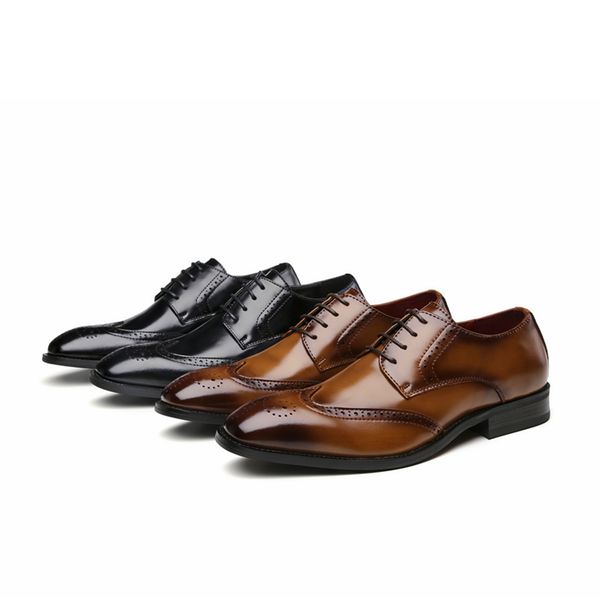 2022 men dress shoes genuine leather handmade mens shoes wedding business office formal shoes, Black
2022 men dress shoes genuine leather handmade mens shoes wedding business office formal shoes, Black
