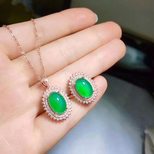 silver real natural green chalcedony pendants rings send necklace classic wedding fine gift xhftz081299agys bracelet, earrings &, Black
silver real natural green chalcedony pendants rings send necklace classic wedding fine gift xhftz081299agys bracelet, earrings &, Black