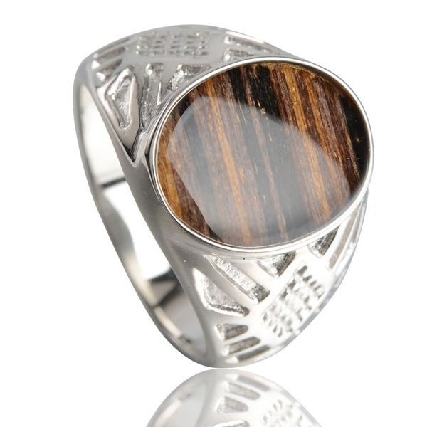 design jewelry titanium jewelry personality fashion wood grain carbon fiber trendy men's stainless steel ring, Silver 
design jewelry titanium jewelry personality fashion wood grain carbon fiber trendy men's stainless steel ring, Silver