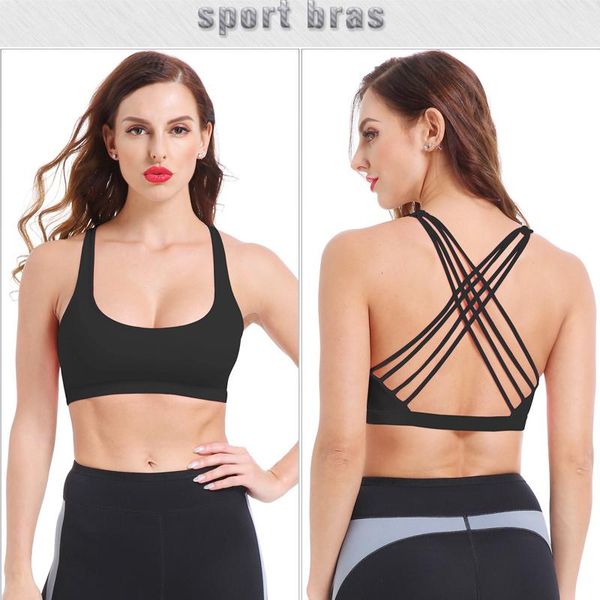 camisoles & tanks cross back open halter sports bras vest fitness women running sport bh yoga shirt bra gym compression brassiere, Black;white
camisoles & tanks cross back open halter sports bras vest fitness women running sport bh yoga shirt bra gym compression brassiere, Black;white