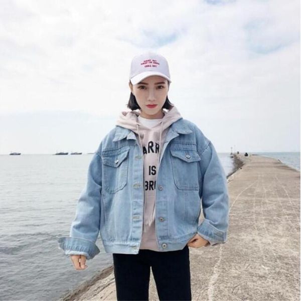 women's jackets most denim jacket women 2021 fashion loose long sleeve cowboy casual coat autumn, Black;brown
women's jackets most denim jacket women 2021 fashion loose long sleeve cowboy casual coat autumn, Black;brown
