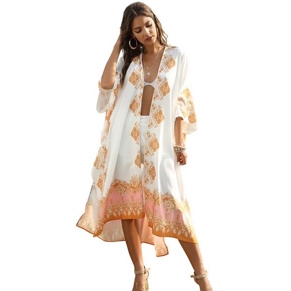 summer pluse size loose beach cover up robe women swimwear sunproof cardigan kaftan bikini maxi dress women's, White;black
summer pluse size loose beach cover up robe women swimwear sunproof cardigan kaftan bikini maxi dress women's, White;black
