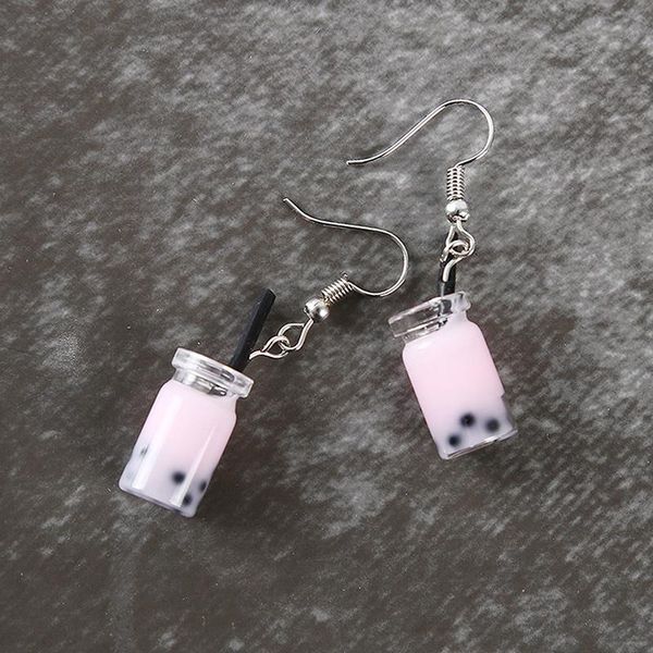 earrings & necklace creative bubble tea drop for women personality milk drink funny party jewelry kit girl gift, Silver
earrings & necklace creative bubble tea drop for women personality milk drink funny party jewelry kit girl gift, Silver