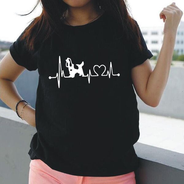 women's t-shirt summer harajuku tee shirt femme funny heartbeat cocker spaniel dog t women short sleeve casual plus size blus, White
women's t-shirt summer harajuku tee shirt femme funny heartbeat cocker spaniel dog t women short sleeve casual plus size blus, White