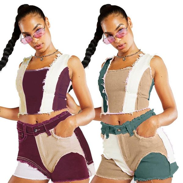 women's shorts women mid waisted patchwork patched hem frayed booty distressed clubwear bulift skinny short jeans, White;black
women's shorts women mid waisted patchwork patched hem frayed booty distressed clubwear bulift skinny short jeans, White;black