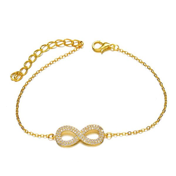 charm bracelets women's micro pave cubic zirconia simple infinity symbol brass metal jewelry, Golden;silver
charm bracelets women's micro pave cubic zirconia simple infinity symbol brass metal jewelry, Golden;silver