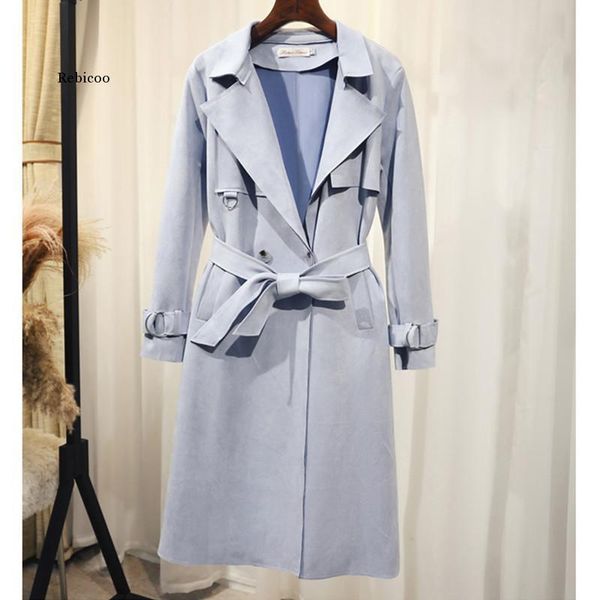 women's trench coats spring autumn coat for women luxury deerskin suede elegant female double-breasted slim ladies casual, Tan;black
women's trench coats spring autumn coat for women luxury deerskin suede elegant female double-breasted slim ladies casual, Tan;black