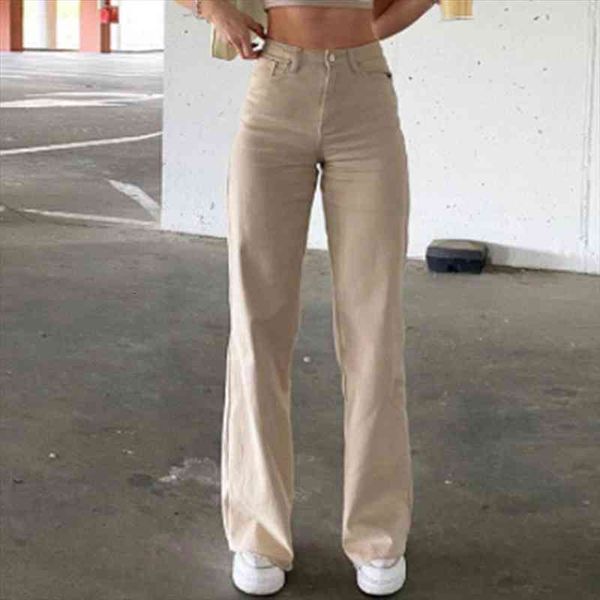 women casual fashion long trousers bell bottoms solid color ladies high waist denim pants with pockets slimming clothes, Black;white
women casual fashion long trousers bell bottoms solid color ladies high waist denim pants with pockets slimming clothes, Black;white