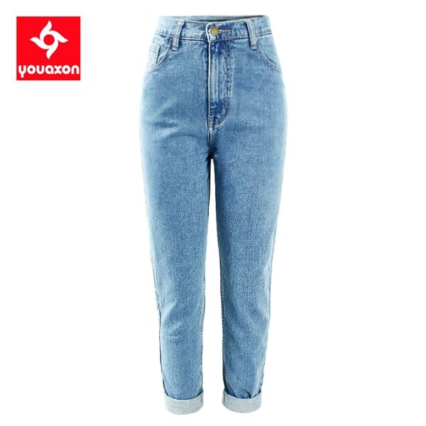 1886 youaxon cotton vintage high waist mom jeans women`s blue black denim pants boyfriend jean femme for women 210922
1886 youaxon cotton vintage high waist mom jeans women`s blue black denim pants boyfriend jean femme for women 210922