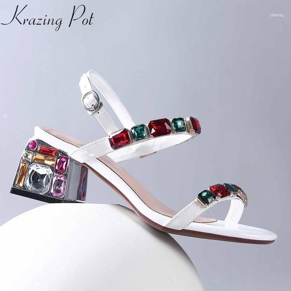 sandals krazing pot 2021 genuine leather peep toe colorful crystal high heels diamond-studded women dating gorgeous big size l3011, Black
sandals krazing pot 2021 genuine leather peep toe colorful crystal high heels diamond-studded women dating gorgeous big size l3011, Black