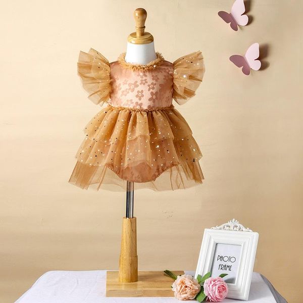 girl's dresses 0-12m princess born baby girl dress ruffles sleeve sequins star mesh tutu bodysuit summer clothes, Red;yellow
girl's dresses 0-12m princess born baby girl dress ruffles sleeve sequins star mesh tutu bodysuit summer clothes, Red;yellow