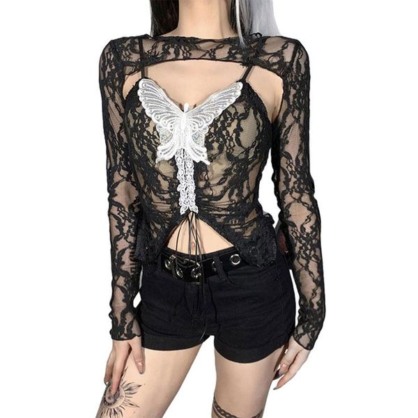 women's t-shirt xingqing 2pcs butterfly patchwork tees women harajuku autumn streetwear gothic punk short slim y2k e-girl clothes, White
women's t-shirt xingqing 2pcs butterfly patchwork tees women harajuku autumn streetwear gothic punk short slim y2k e-girl clothes, White