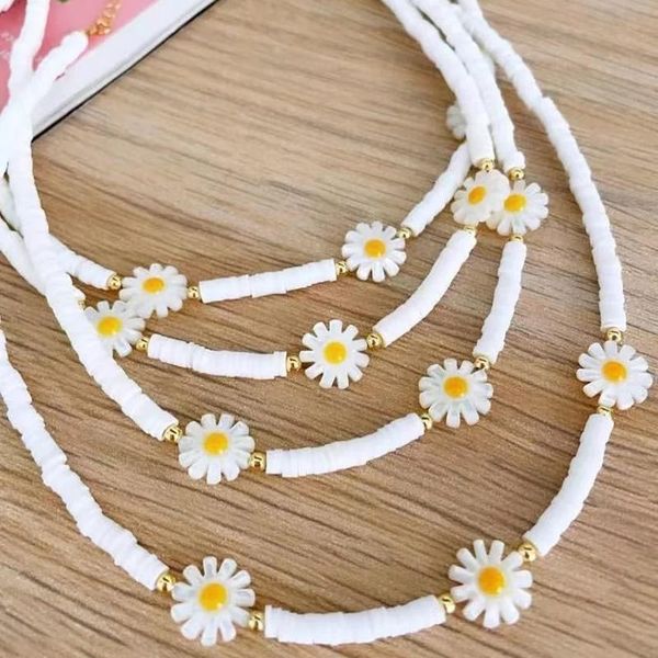 pendant necklaces daisy flower fashion handmade jewelry soft pottery charm chain necklace for woman exquisite accessories gift, Silver
pendant necklaces daisy flower fashion handmade jewelry soft pottery charm chain necklace for woman exquisite accessories gift, Silver