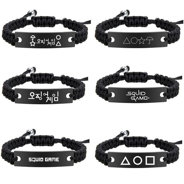 charm bracelets squid game stainless steel tag rope chain for men and women engraved bracelet gift lover, Golden;silver
charm bracelets squid game stainless steel tag rope chain for men and women engraved bracelet gift lover, Golden;silver