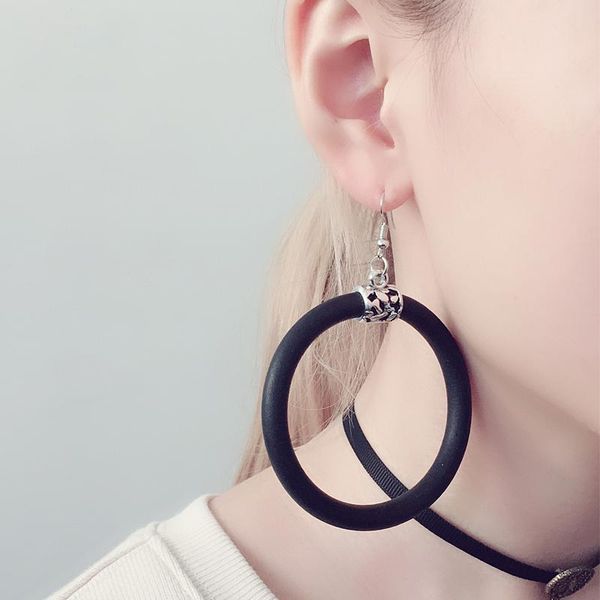 dangle & chandelier yd&ydbz handmade big circle statement earring for women punk style leather rubber meterial earrings exaggeration party, Silver
dangle & chandelier yd&ydbz handmade big circle statement earring for women punk style leather rubber meterial earrings exaggeration party, Silver